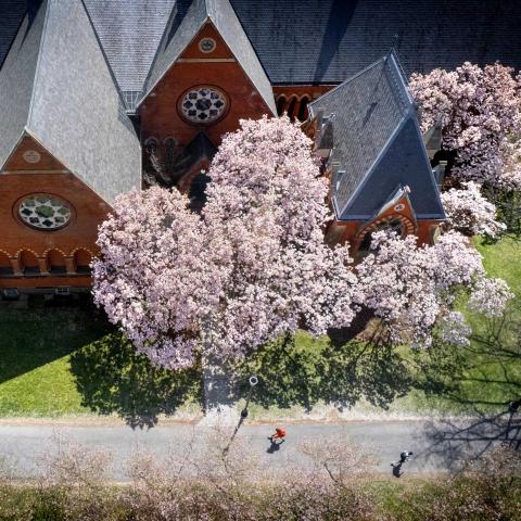 Sage Chapel from drone