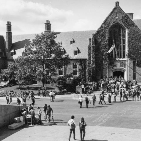 Provided Willard Straight Hall, seen here in October 1977, turns 100 this year.