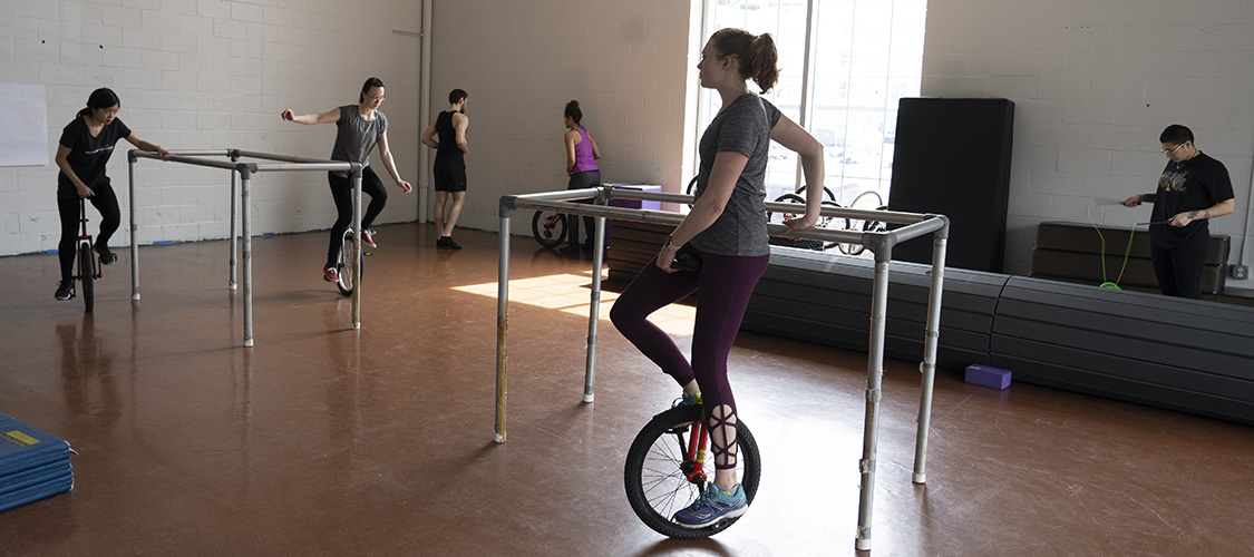 Circus Arts students