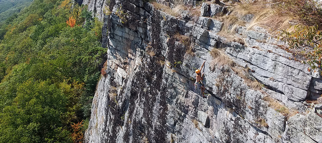 Climber Outdoors at the Gunks