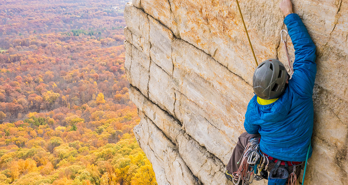 Climber Outdoors at the Gunks