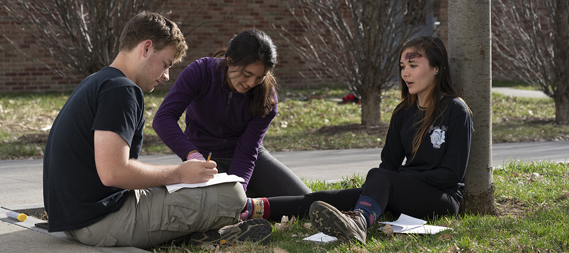 Wilderness First Aid students