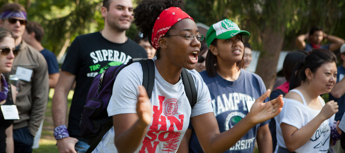 Particpants cheer each other on at a CTLC Program