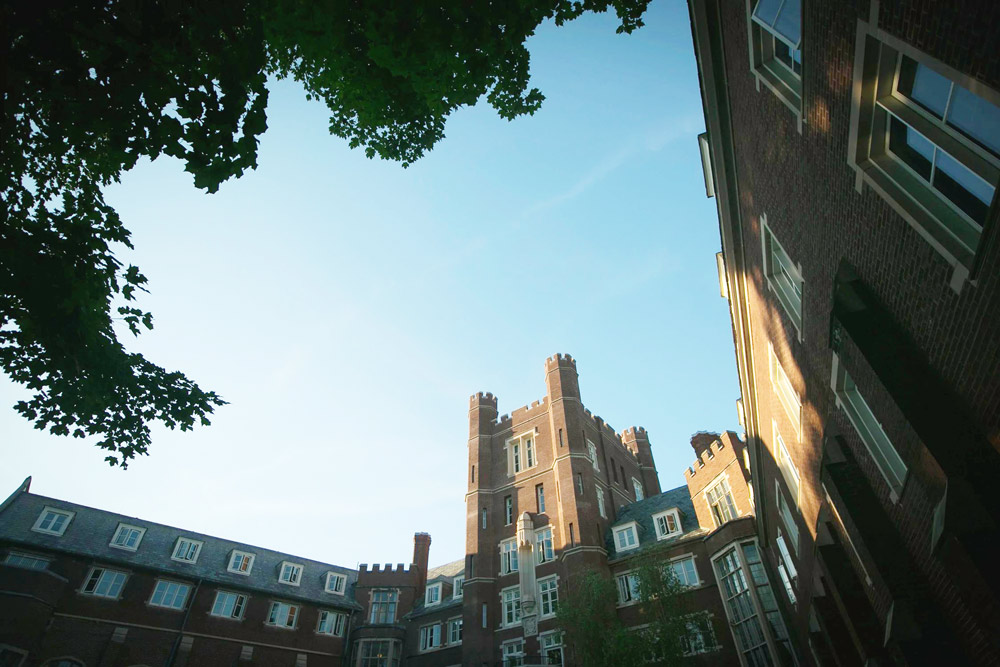 Risley Hall exterior with brick
