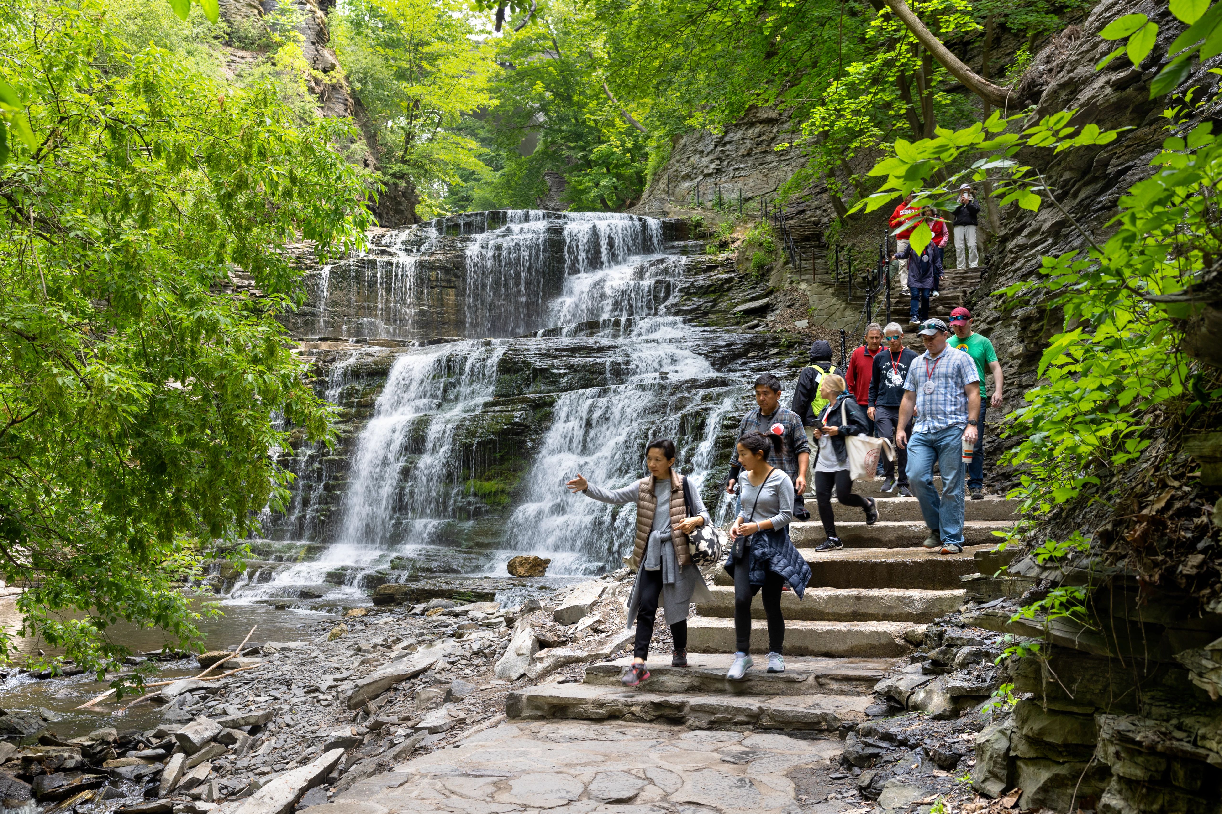 hiking in the gorges