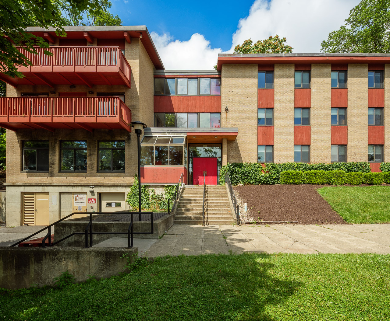 Exterior of the front entrance of 109 McGraw Place