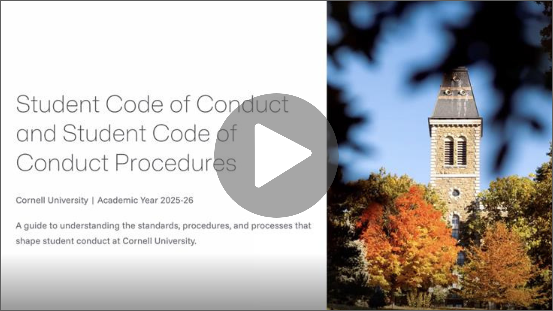 Code of Conduct Video