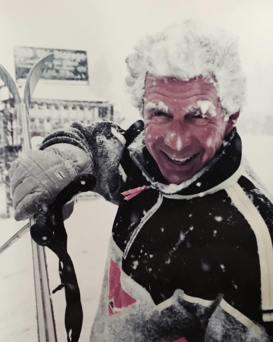 William "Bill" Kay smiling on a snowy day