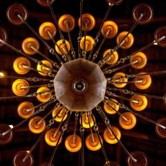 Ceiling chandeliers in WSH entrance