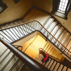 Stairway through Willard Straight Hall