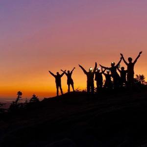 Trip watching the sunset