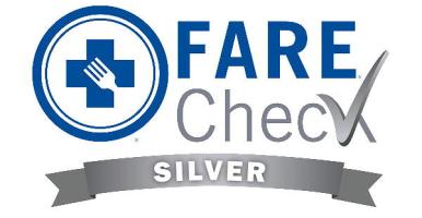 The Fare Check Silver certification logo